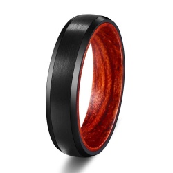 Tungsten Wood Wedding Rings