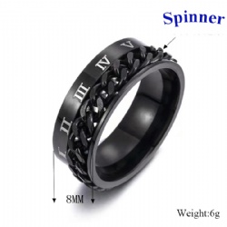 Silver Color plated mens ring with wood inlay