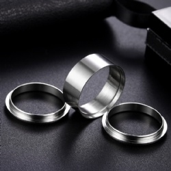 Popular jewelry Stainless Steel Empty Groove DIY Handmaking Ring Empty Tray Accessories Combination Ring Jewelry