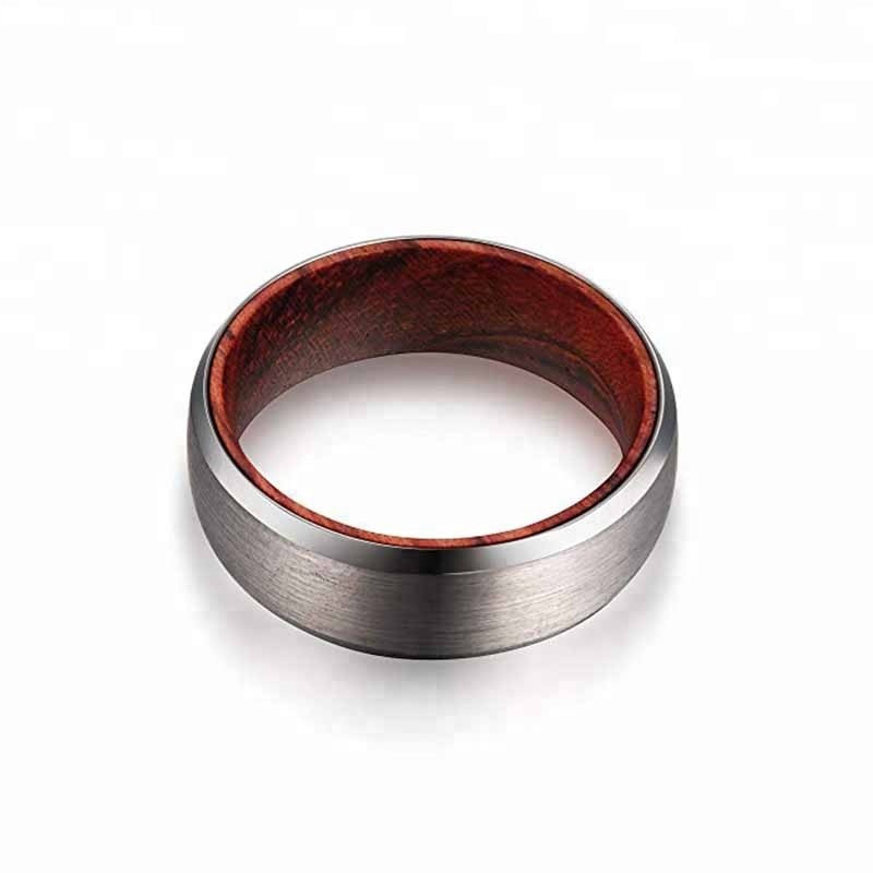 Gold/Silver Matte Tungsten Ring Wedding