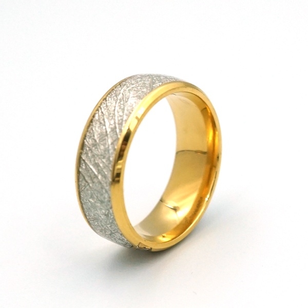 3 stones titanium steel ring gold for men women