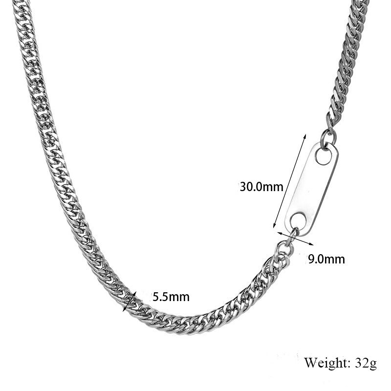 Fashion Stainless Steel Necklace Accessories Jewelry Gift For Men Friendship
