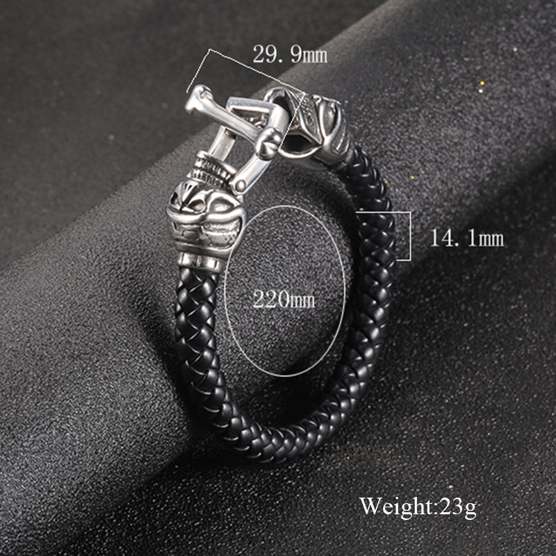 Skull Bracelet 316L Stainless Steel Biker Punk Style Skull Lock Man Bangle