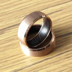 Gold/Silver Matte Tungsten Ring Wedding