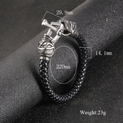 Skull Bracelet 316L Stainless Steel Biker Punk Style Skull Lock Man Bangle