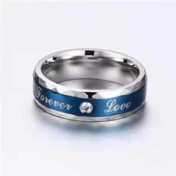 NANDESI Fashion 8mm Stainless Steel Wedding Men Stainless Steel Rings Inlay Abalone Shell Blue Opal Rings Men Wedding Band Jewelry